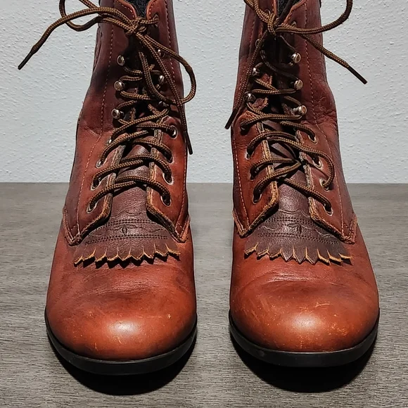 ARIAT Leather Lace Up Womens 6 Brown Paddock Boots Equestrian Western - Picture 4 of 11
